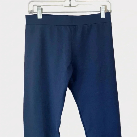 Chloe Kristyn Women's Navy Blue Ponte Ankle Zippers Leggings Pants Size Medium - Picture 4 of 6